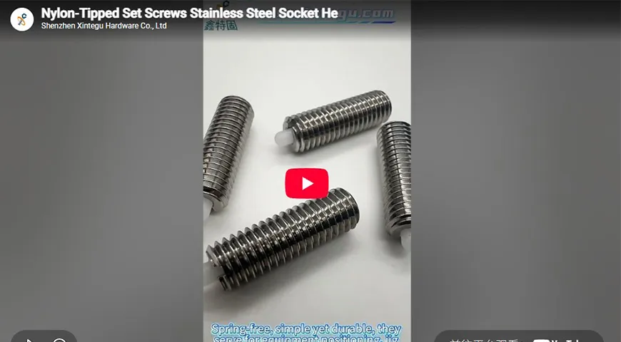 Nylon‑Tipped Set Screws Stainless Steel Socket
